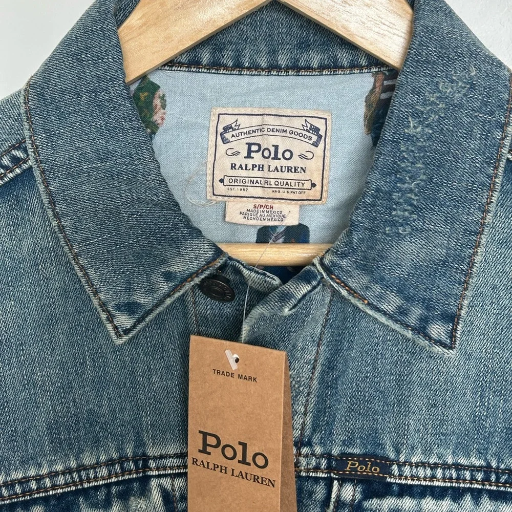 Ralph Lauren Vintage Blue Denim Jacket - Picture 3 of 16